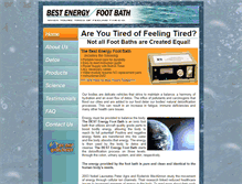 Tablet Screenshot of best-energy-foot-bath.com